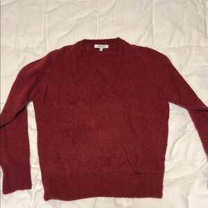 Madewell crossover Red Sweater